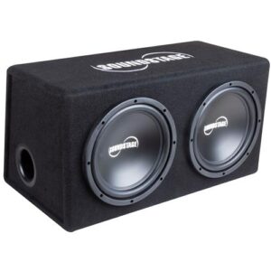 Soundstage Dual 12" 1000 Watts Peak Total Power at 4 Ohms Loaded Vented Subwoofer Enclosure