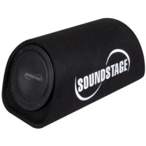 Soundstage 8" Powered Bass Tube with Integrated 300 Watt Peak Mono Amplifier